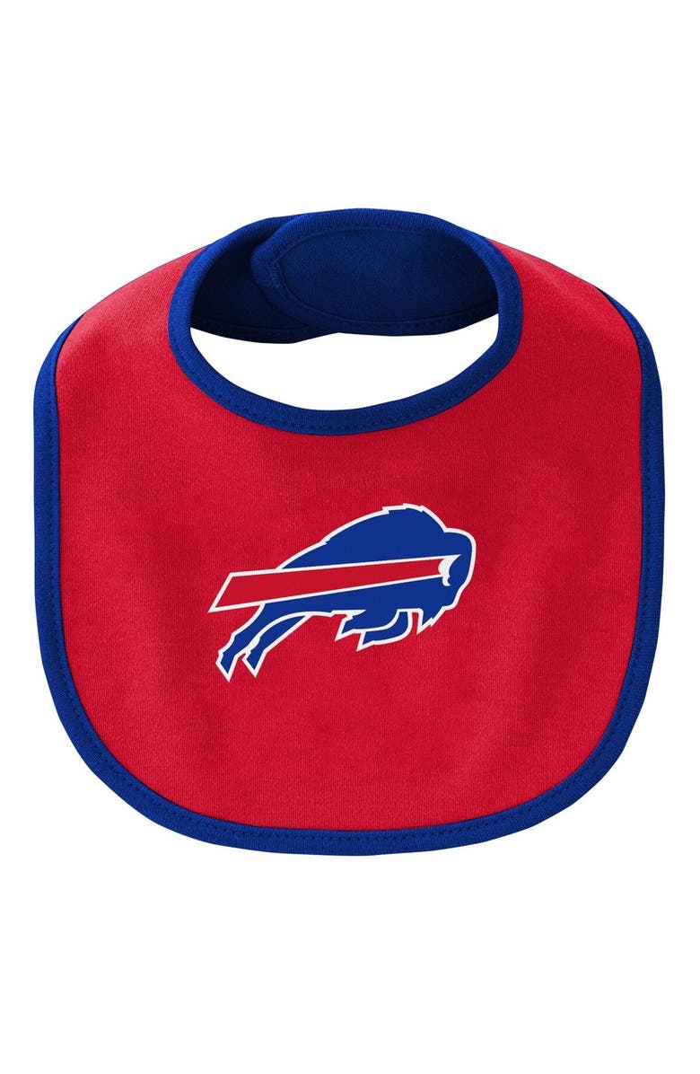 Outerstuff Newborn & Infant Royal/Red Buffalo Bills Little Champ Three-Piece Bodysuit Bib & Booties Set, Alternate, color, Royal