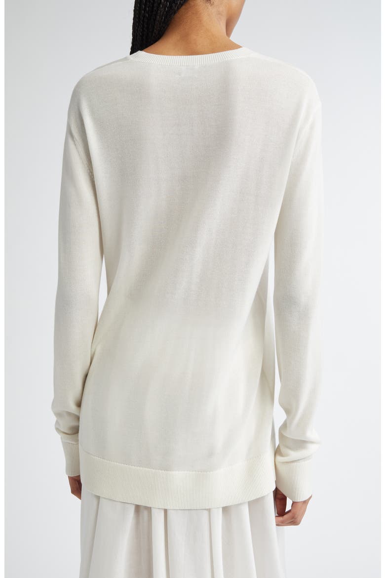 Long Sleeve Knit T-Shirt, Alternate, color, WHITE