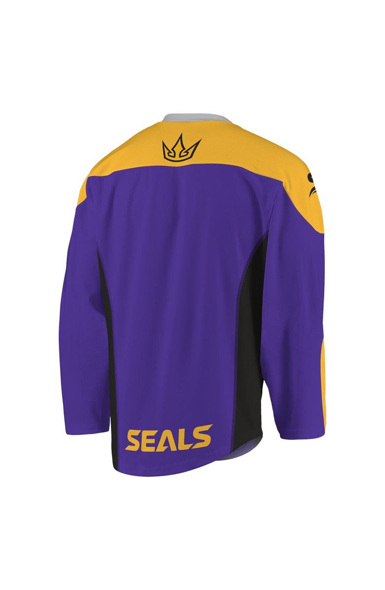 ADPRO Sports Men's Purple/Gold San Diego Seals Replica Jersey, Alternate, color, 