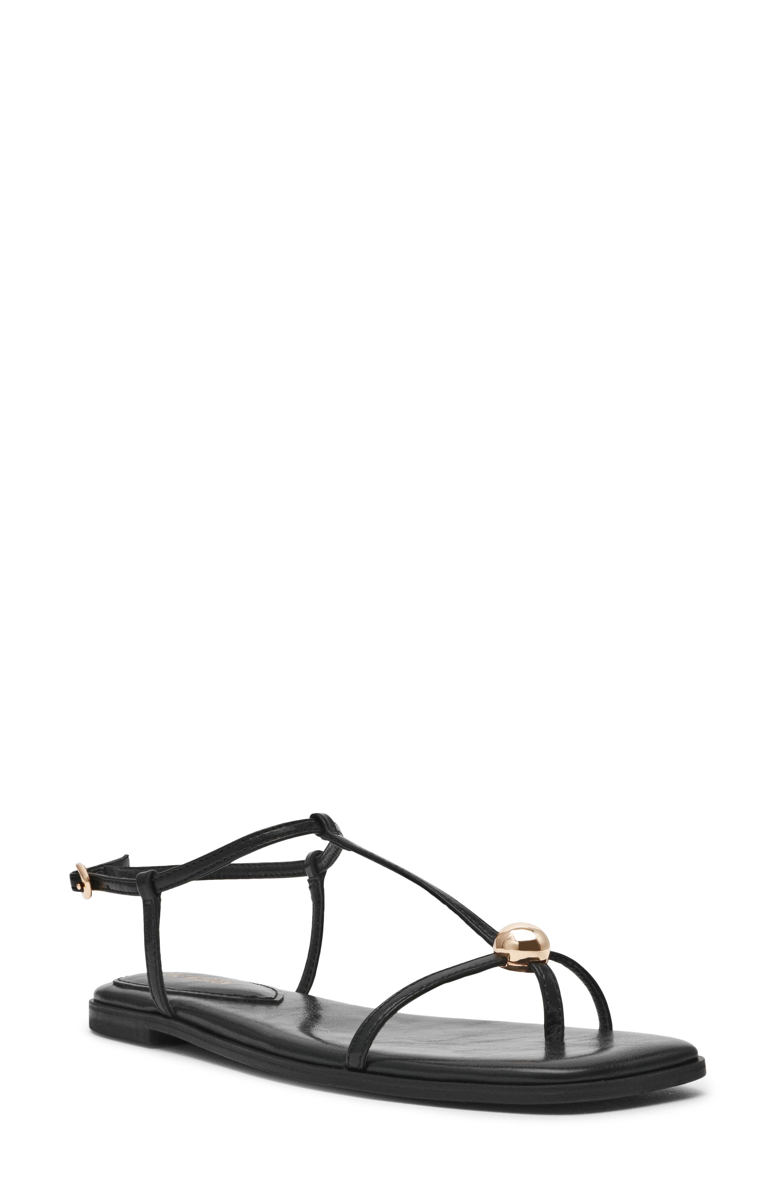 Steve Madden Ritzy Thong Sandal, Main, color, Black