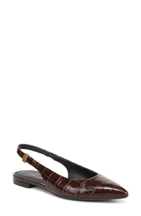 Shina Slingback Pointed Toe Flat (Women)