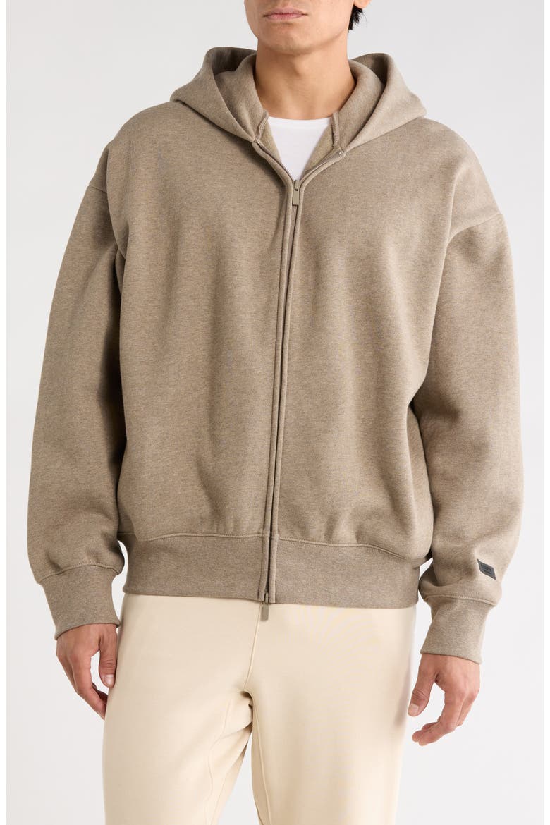 Classic Fit Fleece Hoodie, Alternate, color, HOMESTEAD HEATHER