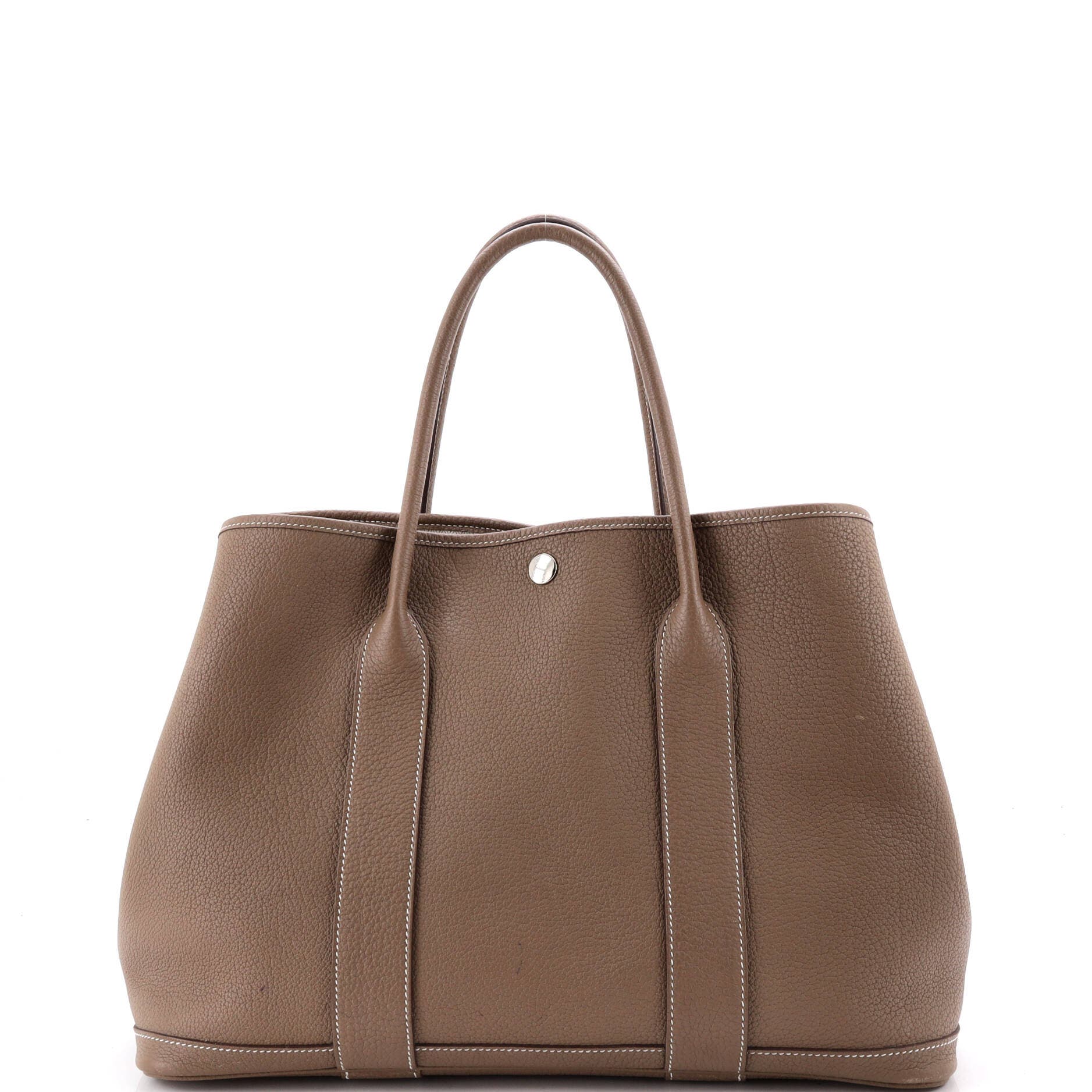 Garden Party Tote Leather 36, Main, color, Grey