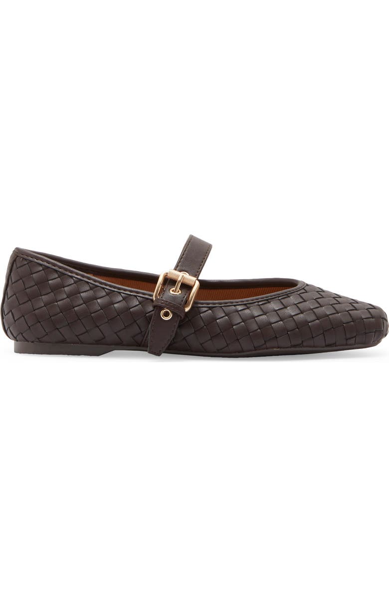 DV by Dolce Vita Mulaney Woven Mary Jane Flat, Alternate, color, Brown