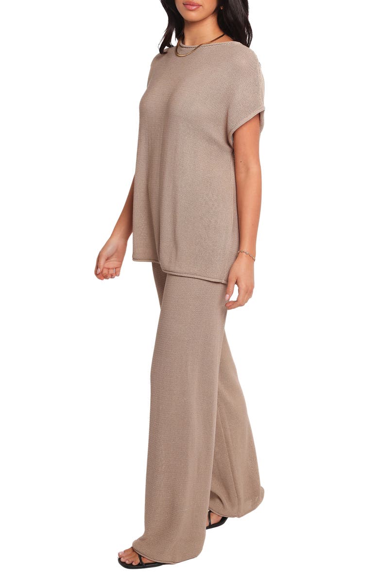 Petal & Pup Stassia Knit Top & Pants Set, Alternate, color, Brown