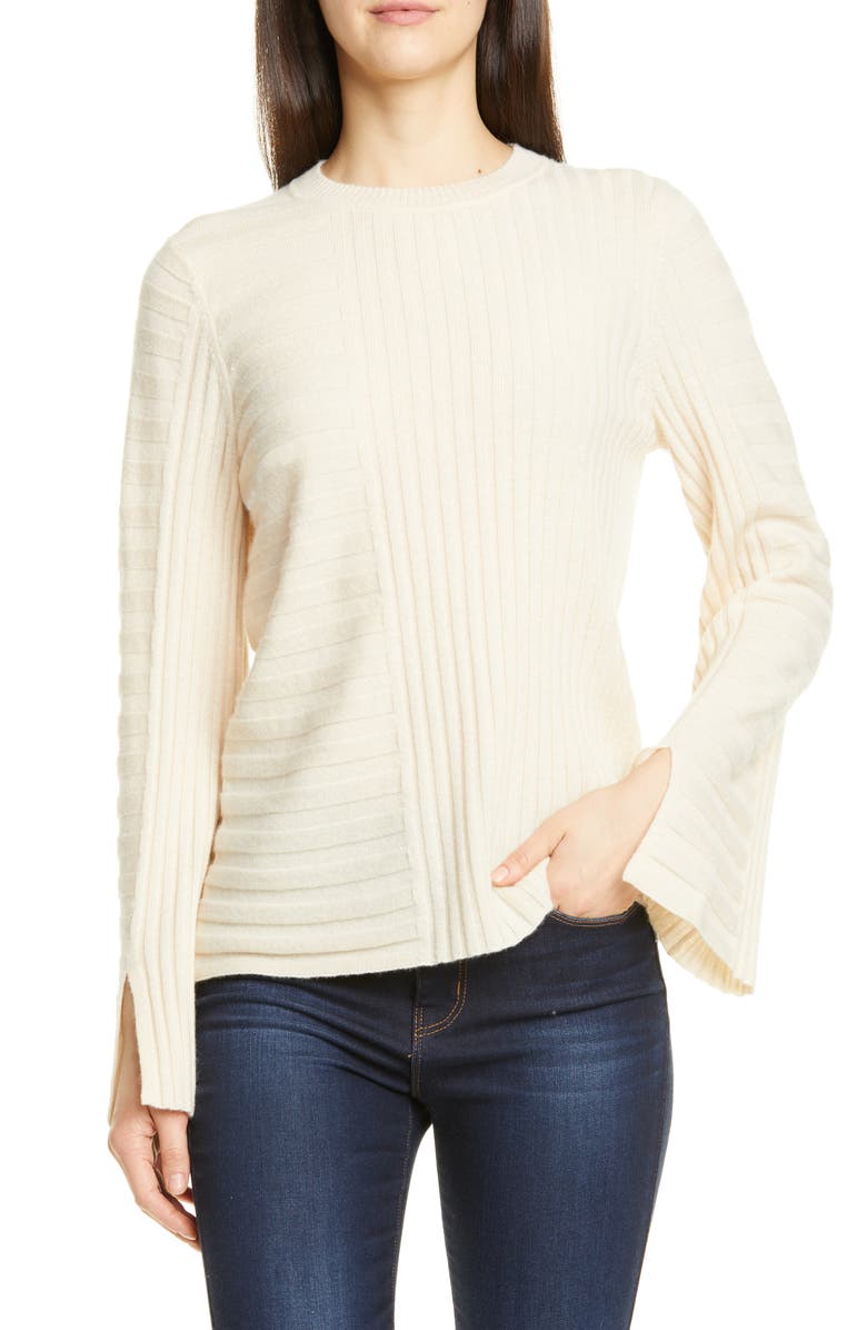 Equipment Emmaline Mixed Rib Wool & Cashmere Sweater, Main, color, 