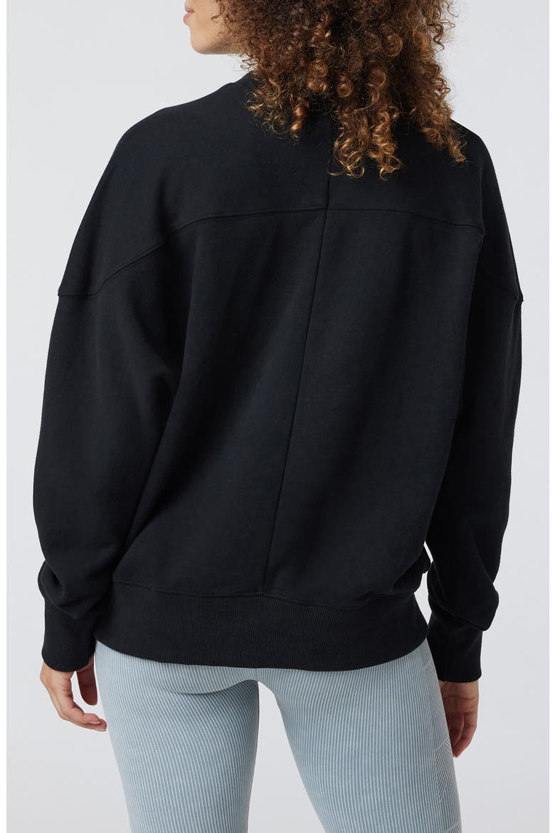 Sedona Weekend Crewneck Sweatshirt, Alternate, color, BLACK