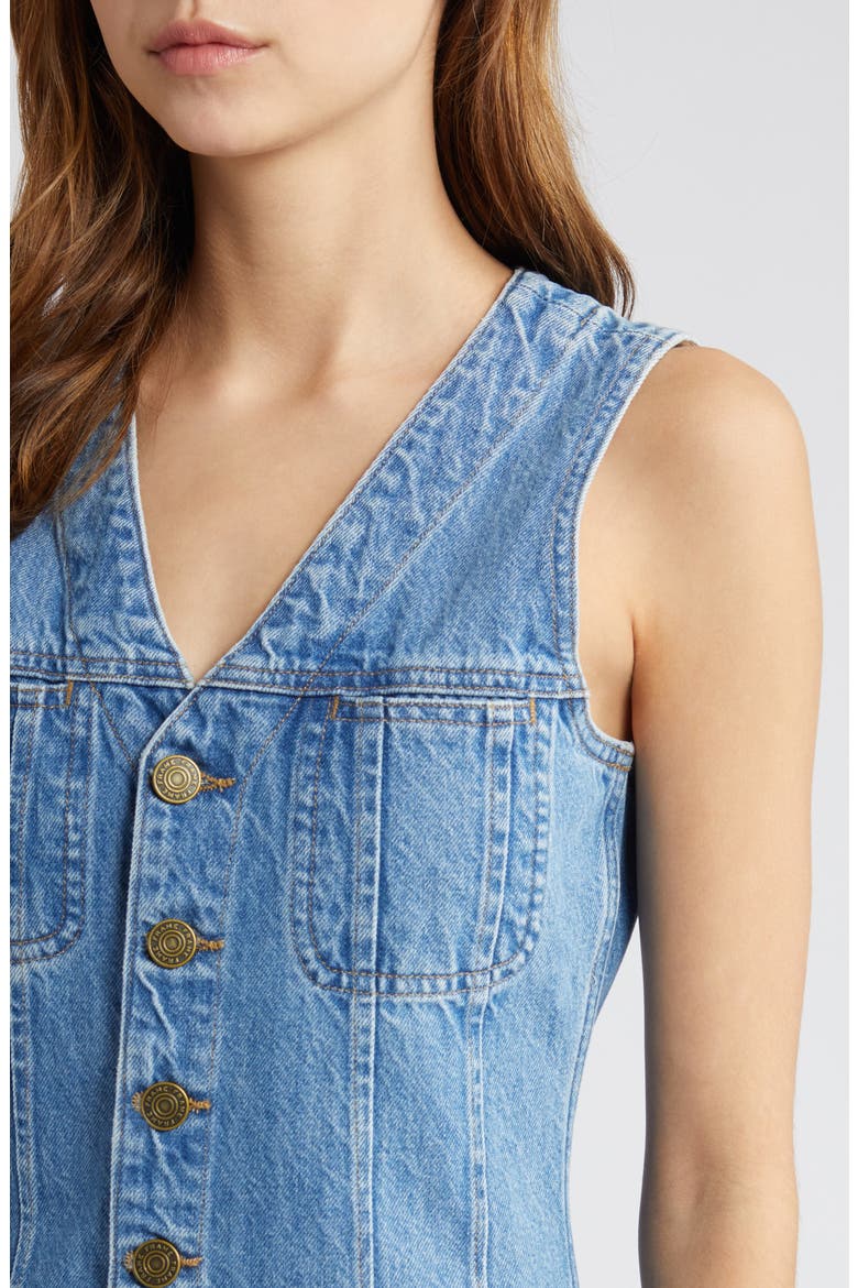 Sleeveless Pocket Minidress, Alternate, color, DELAWARE