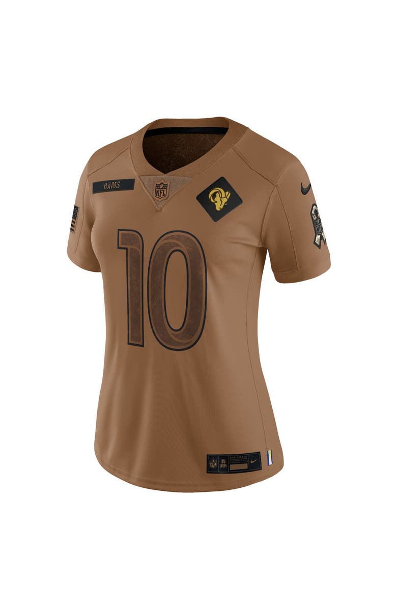 Nike Women's Nike Cooper Kupp Brown Los Angeles Rams 2023 Salute To Service Limited Jersey, Alternate, color, 