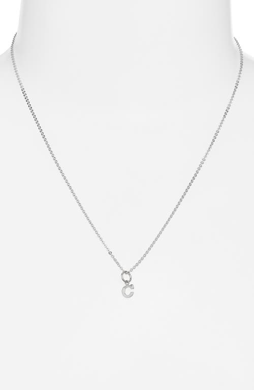 Nashelle Initial Pendant Necklace In Sterling Silver - C