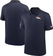 Nike Men's Nike Navy Denver Broncos Sideline Victory Stripe Performance Polo