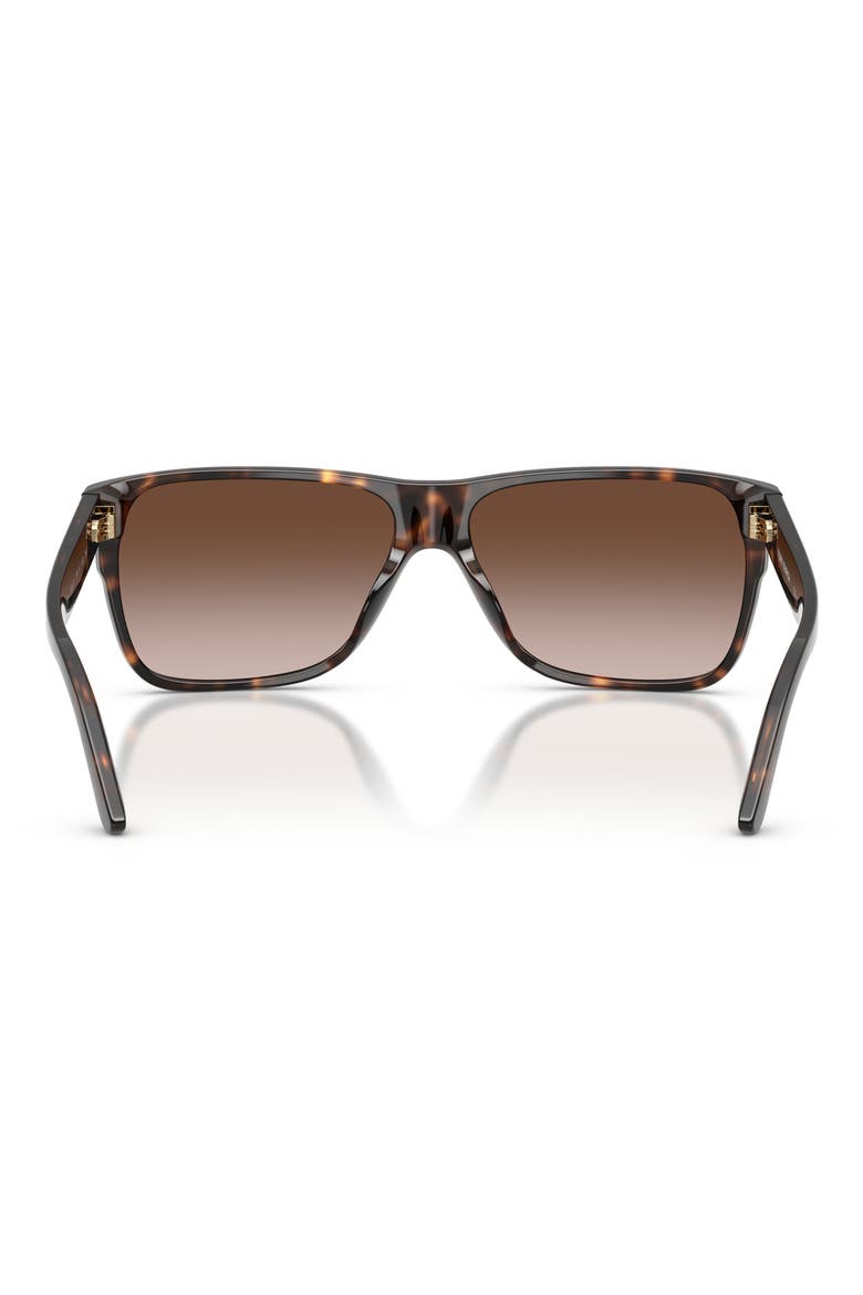 59mm Gradient Square Sunglasses, Alternate, color, DARK TORTOISE