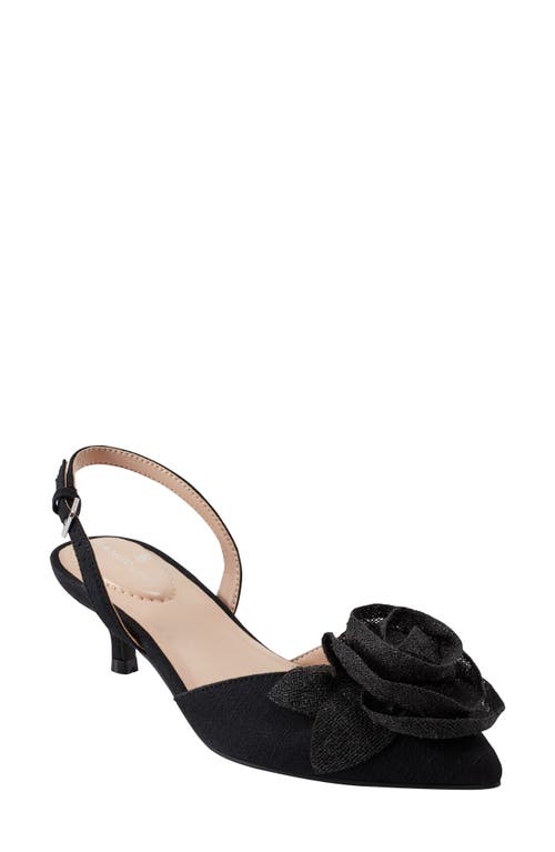 Bandolino Women's Miller Rosette Halter Kitten Heel Pumps In Black