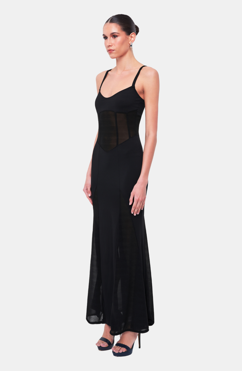 OW Collection SERENITY Maxi Dress, Alternate, color, Black