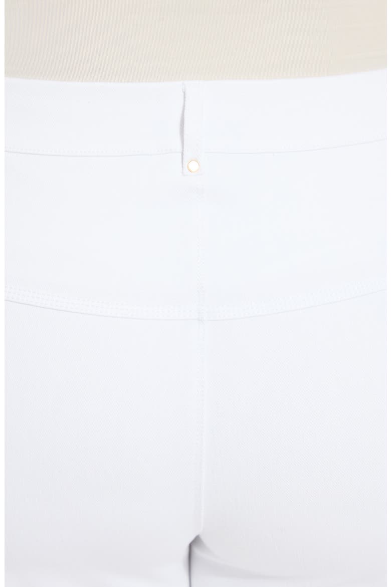 Willa Scallop Studded Crop Jeans, Alternate, color, WHITE