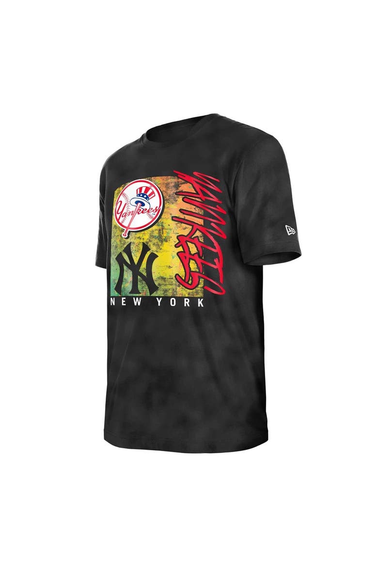 Women's New Era  Black New York Yankees Sport Classics Enzyme Wash  Oversized T-Shirt, Alternate, color, Black