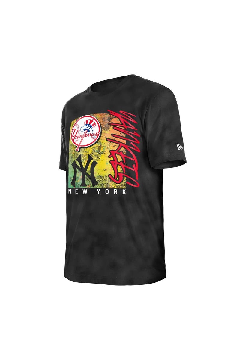 New Era Women's New Era Black New York Yankees Sport Classics Enzyme Wash Oversized T-Shirt, Alternate, color, Black