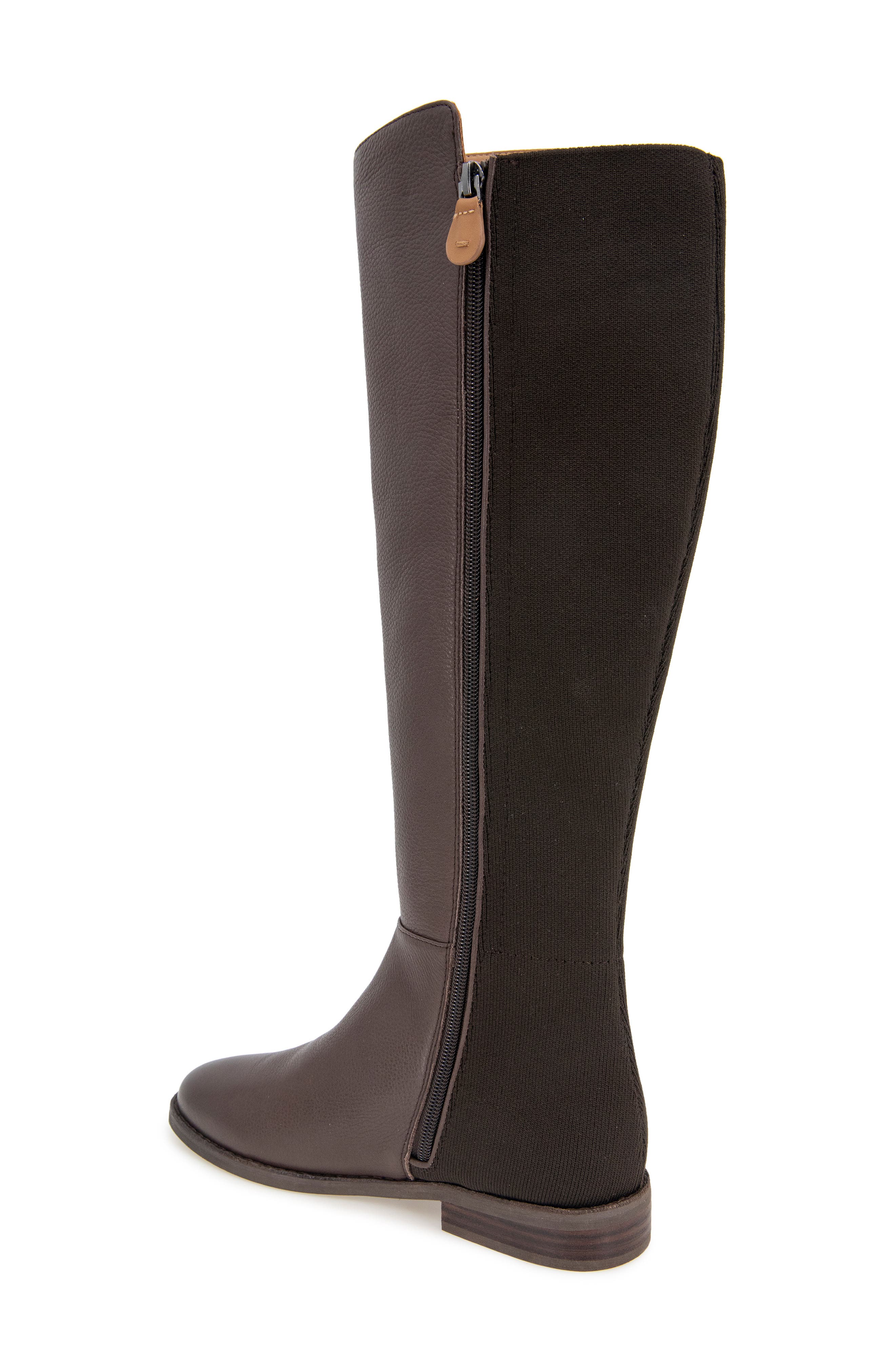 Emma Knee High Boot, Alternate, color, CHOCOLATE LEATHER