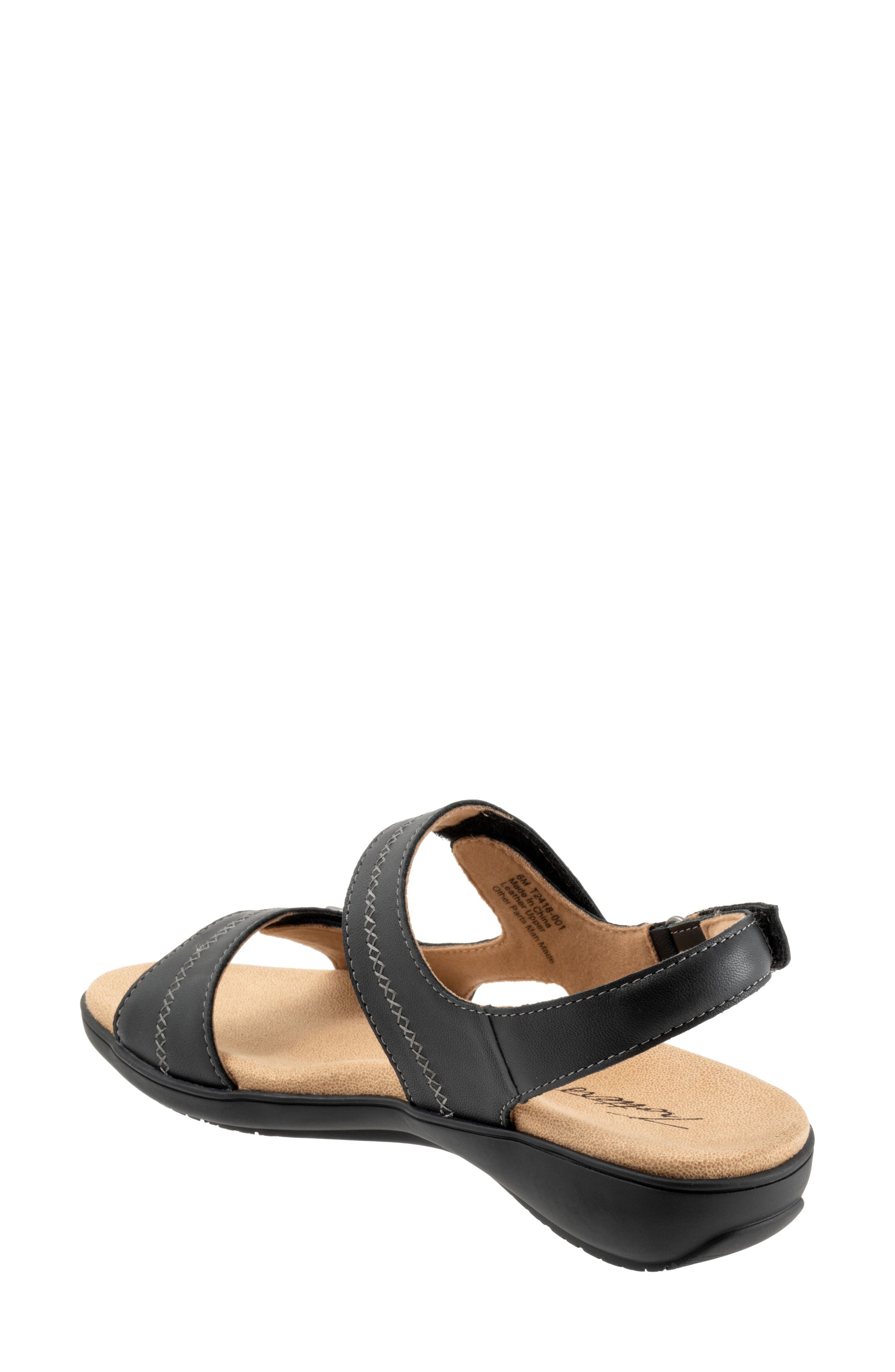 Trotters Romi Stitch Slingback Sandal, Alternate, color, Black