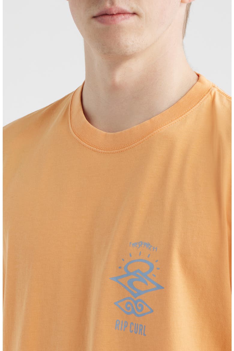 Search Icon Organic Cotton Graphic T-Shirt, Alternate, color, MANDARIN ZEST