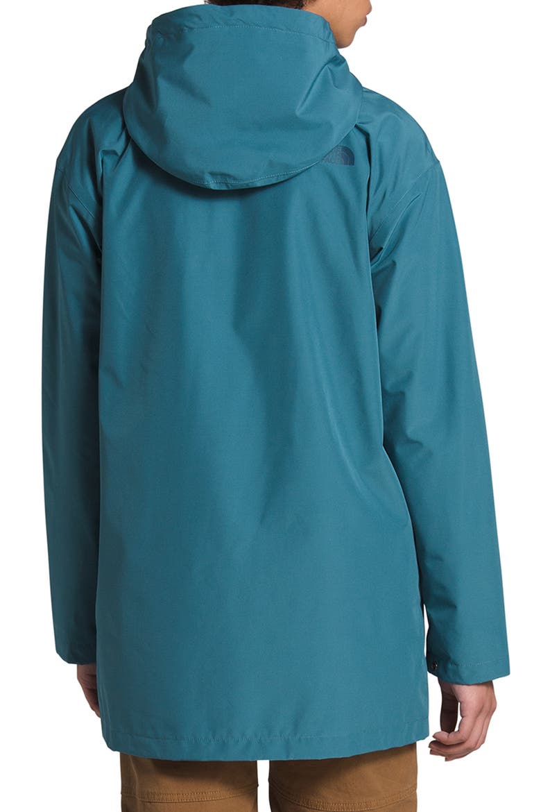 Liberty Woodmount Water Repellent Recycled Raincoat, Alternate, color, MALLARD BLUE