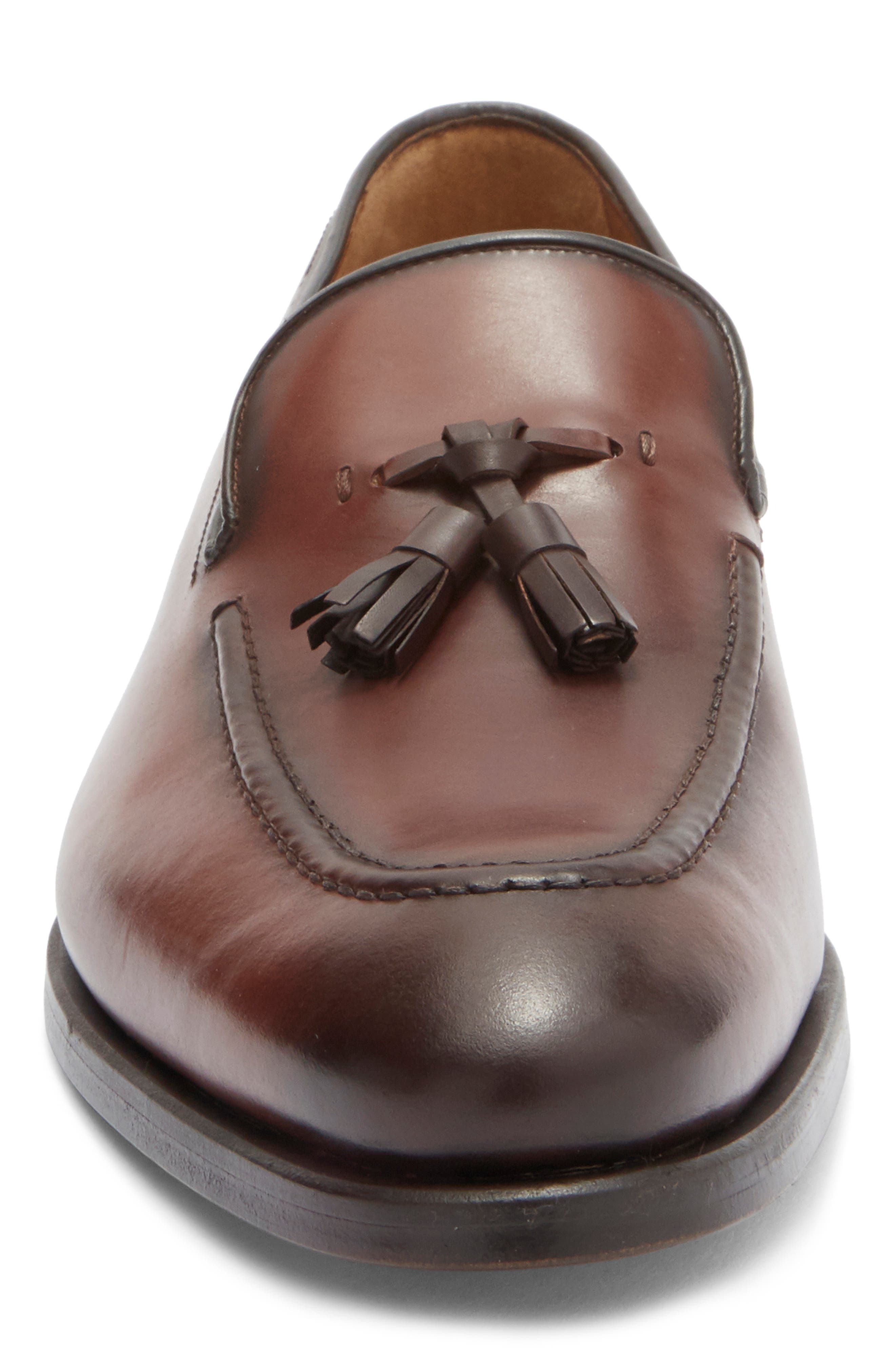 ANTONIO MAURIZI Tassel Loafer, Alternate, color, Mahogany