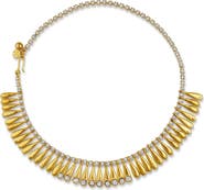 CHRISTINA CARUSO Crystal Fringe Collar Necklace