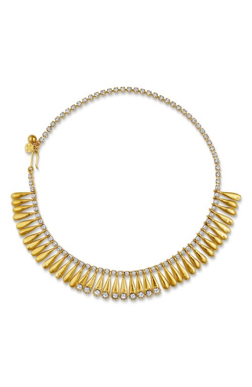 CHRISTINA CARUSO Crystal Fringe Collar Necklace in 14K Gold  product