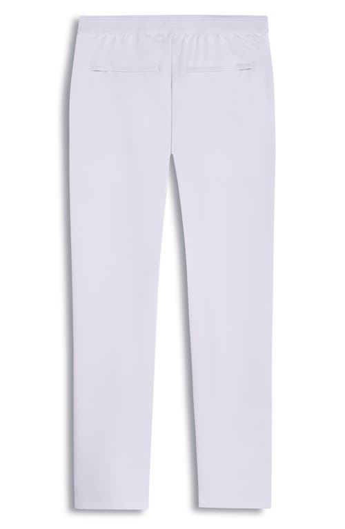 Bugatchi Soft Touch Knit Pintuck Pants In Chalk