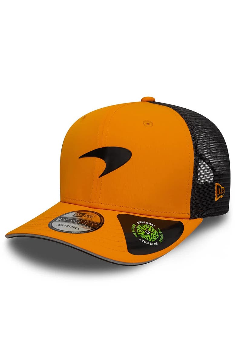 New Era Men's New Era  Orange/Black McLaren F1 Team  9SEVENTY Stretch-Snap Trucker Hat, Main, color, 