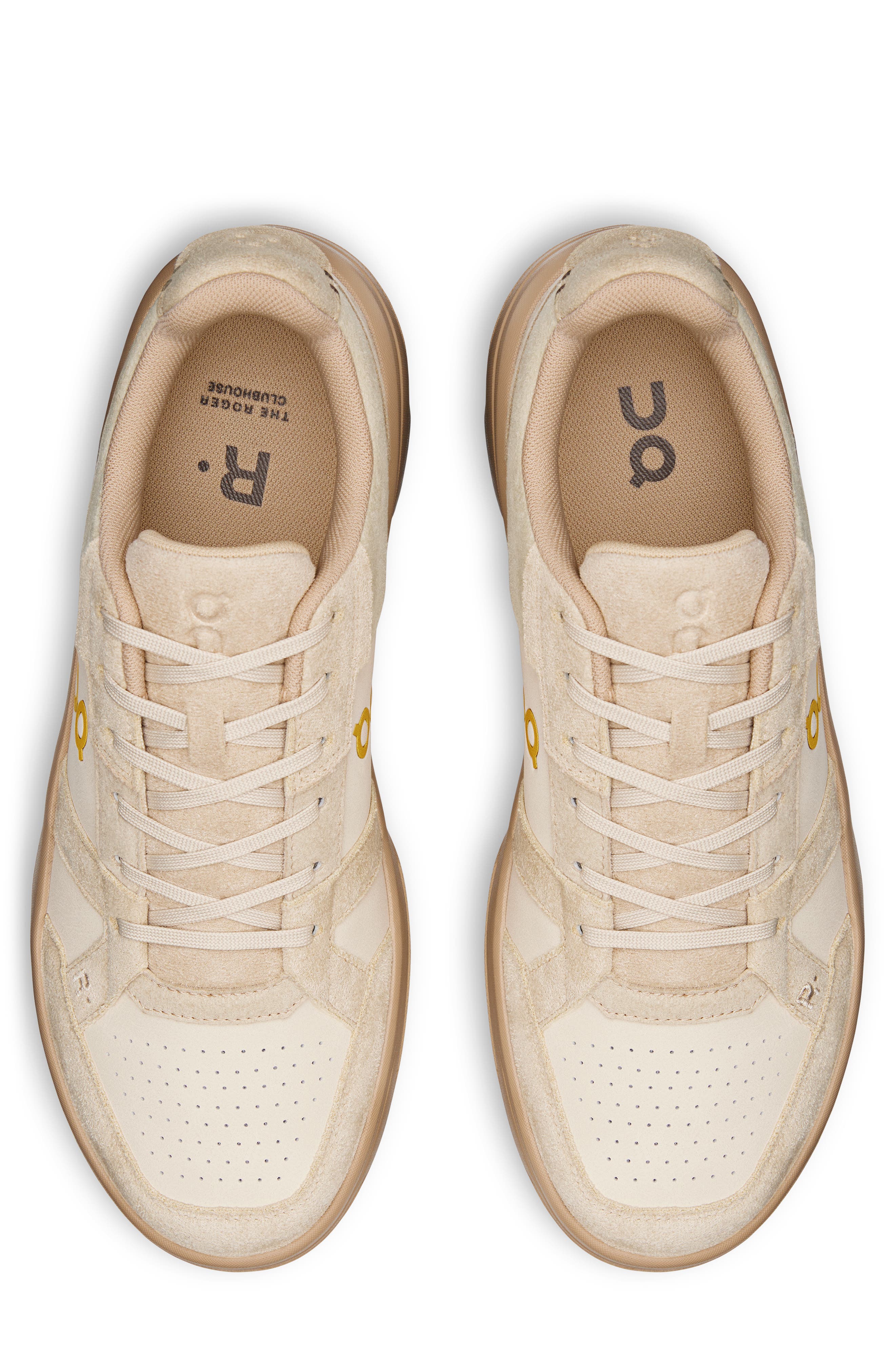 On THE ROGER Clubhouse Ace Tennis Sneaker, Alternate, color, Sand/ Sand