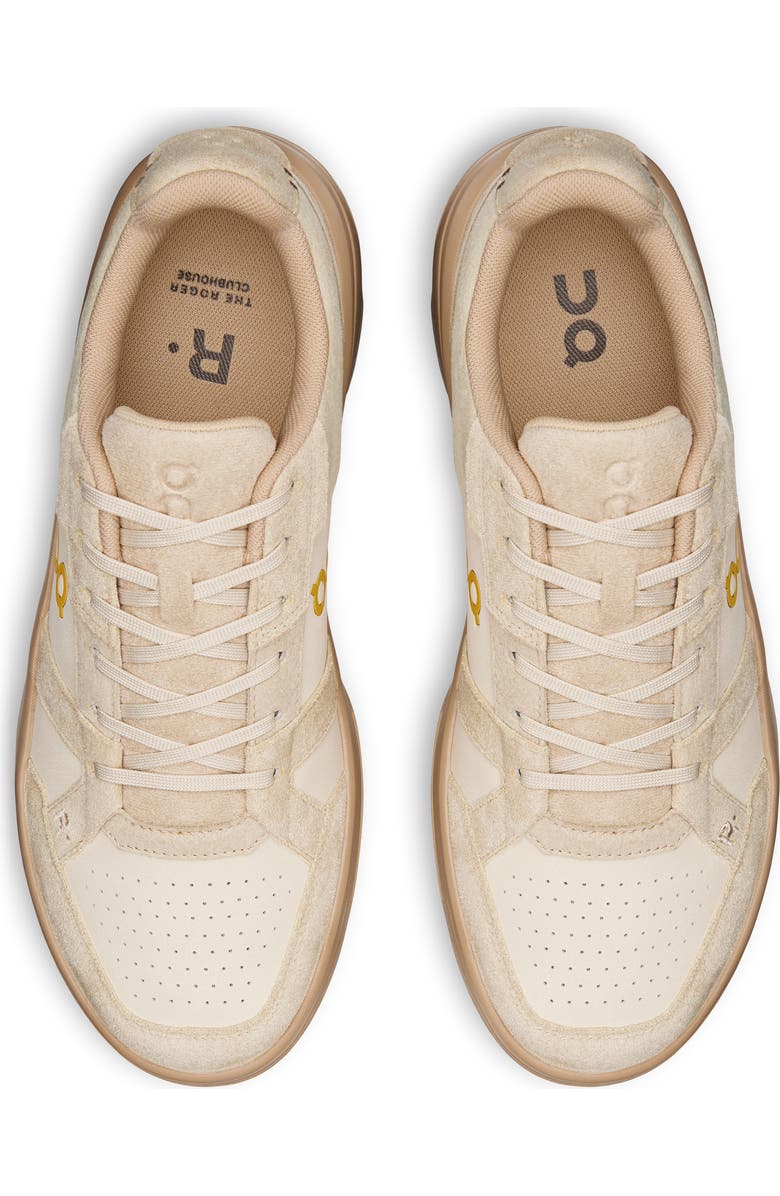 On THE ROGER Clubhouse Ace Tennis Sneaker, Alternate, color, Sand/ Sand