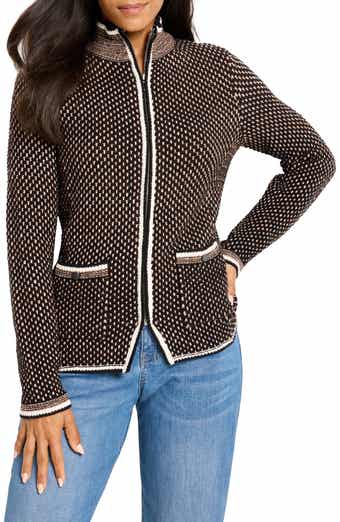 Brick Stitch Knit Jacket