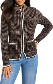 NIC+ZOE Brick Stitch Knit Jacket