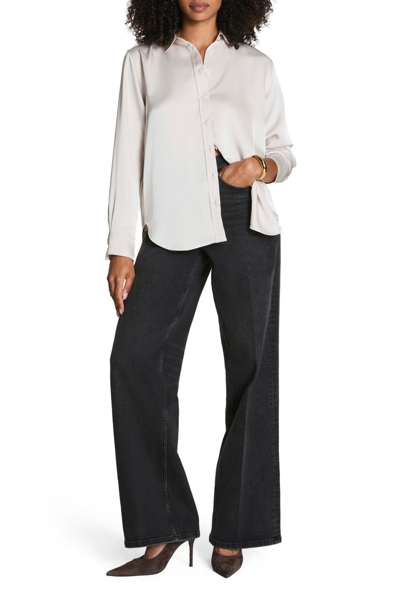 Better Than Silk Button-Down Shirt, Alternate, color, BIRCH