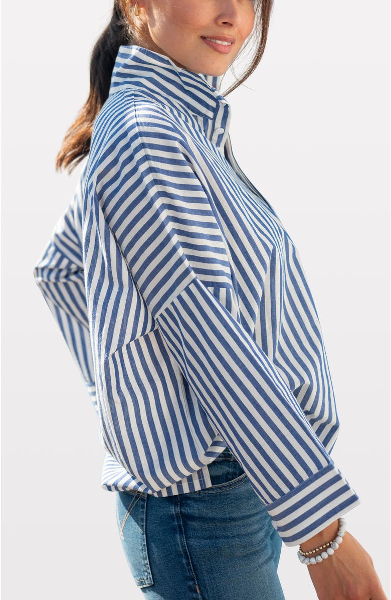 Voyageur by MERSEA Emerson Pop Up Collar Top, Alternate, color,