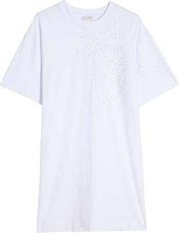 Tシャツ・カットソー Dries Van Noten White Cotton Hegland Oversize T-Shirt Dries Van Noten Hegelson Eyelet Oversize Cotton T-Shirt