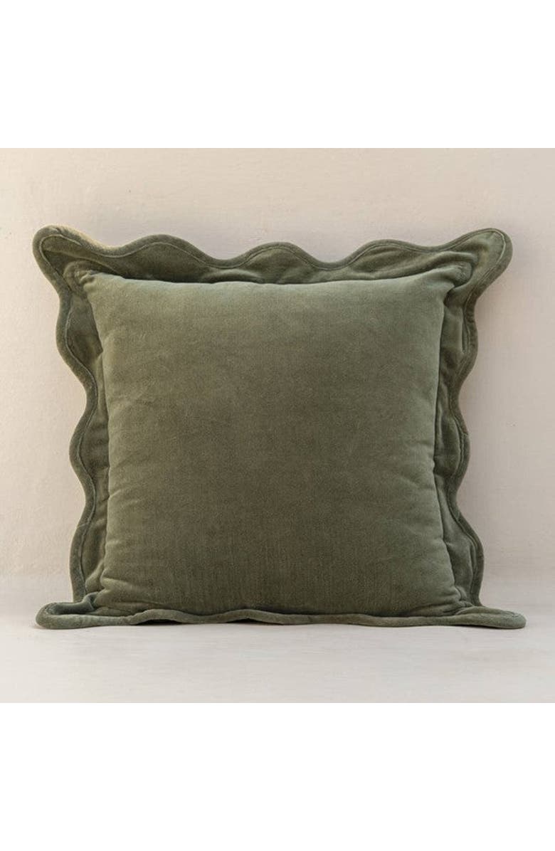Mela Artisans Scallop Velvet Pillow - Cover Only, Main, color,