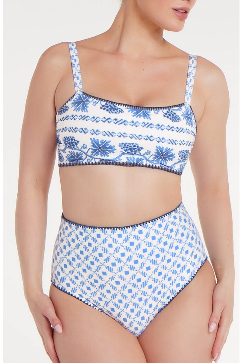 Alyssa Reversible Top, Alternate, color, Santorini Dots