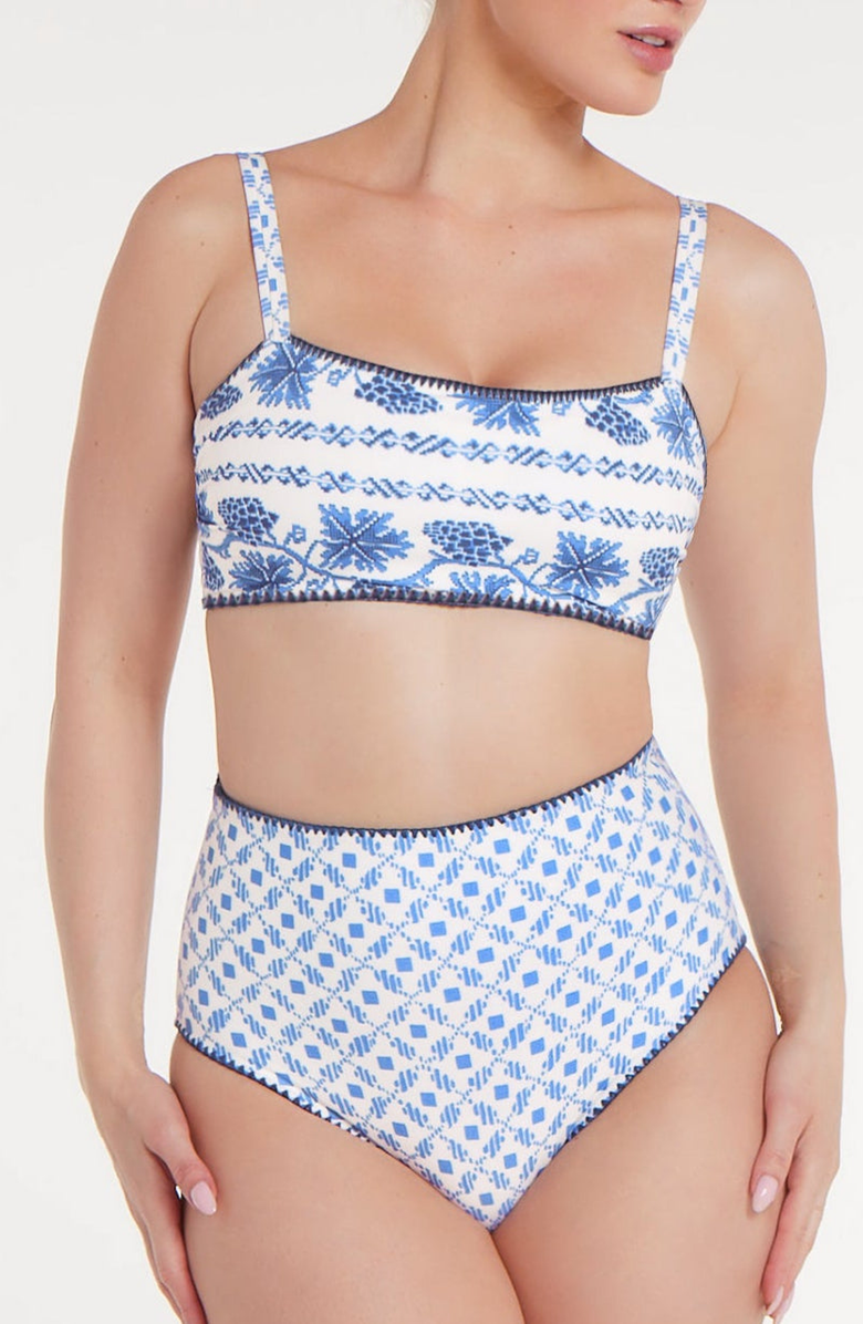 Hermoza Alyssa Reversible Top, Alternate, color, Santorini Dots