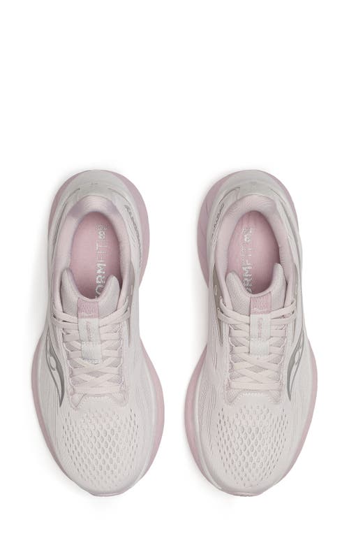Saucony Ride 18 Running Shoe In Moon/woodrose