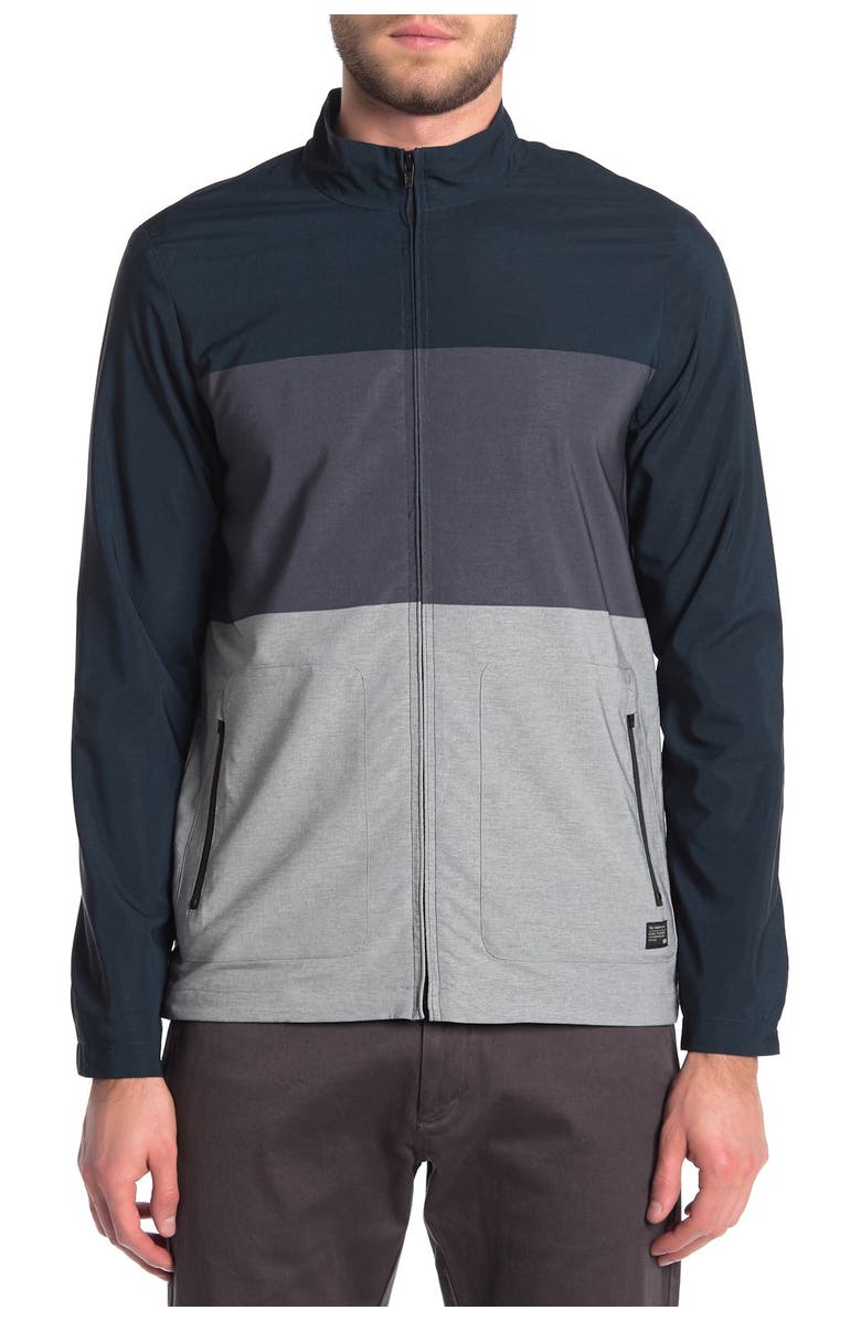 TravisMathew Johnson Colorblock Full Zip Jacket, Alternate, color,