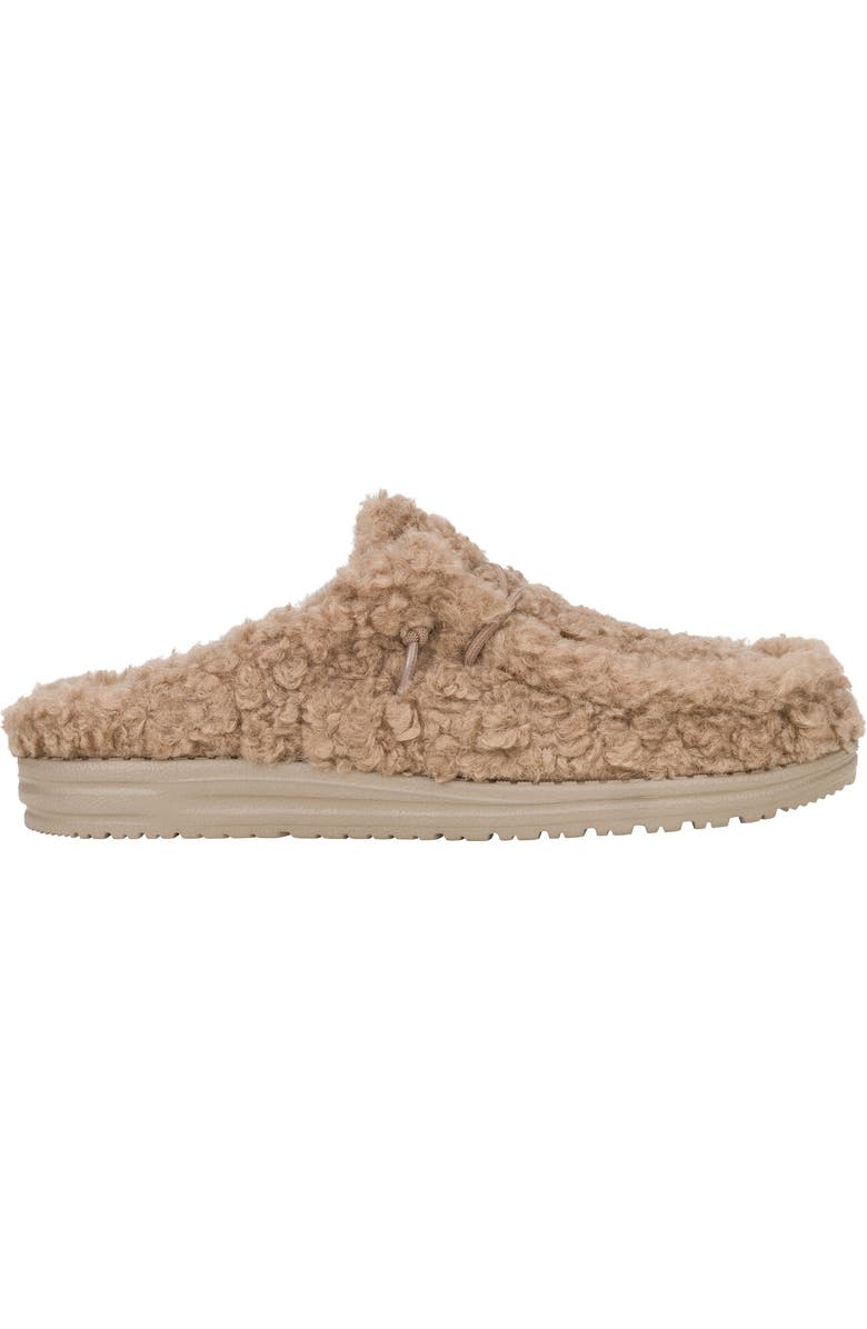 Hey Dude Wally Faux Shearling Slipper, Alternate, color, Timber Wolf