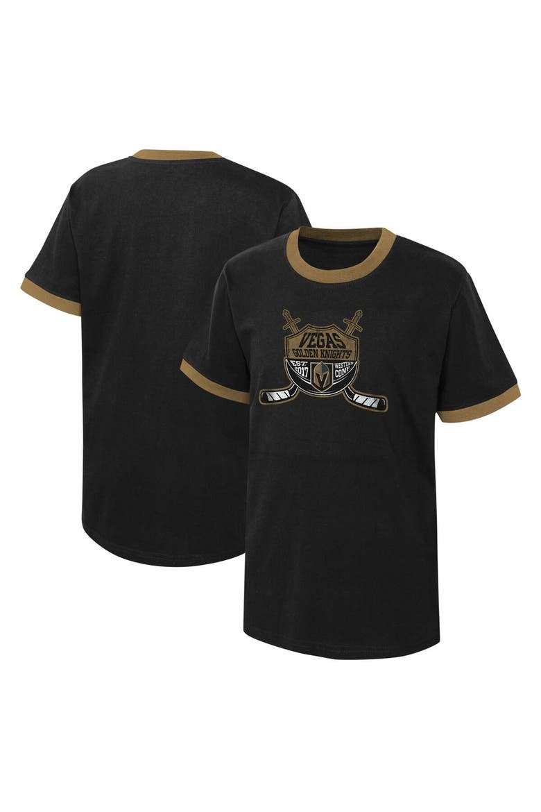 Youth Black Vegas Golden Knights Ice City T-Shirt, Alternate, color, Black