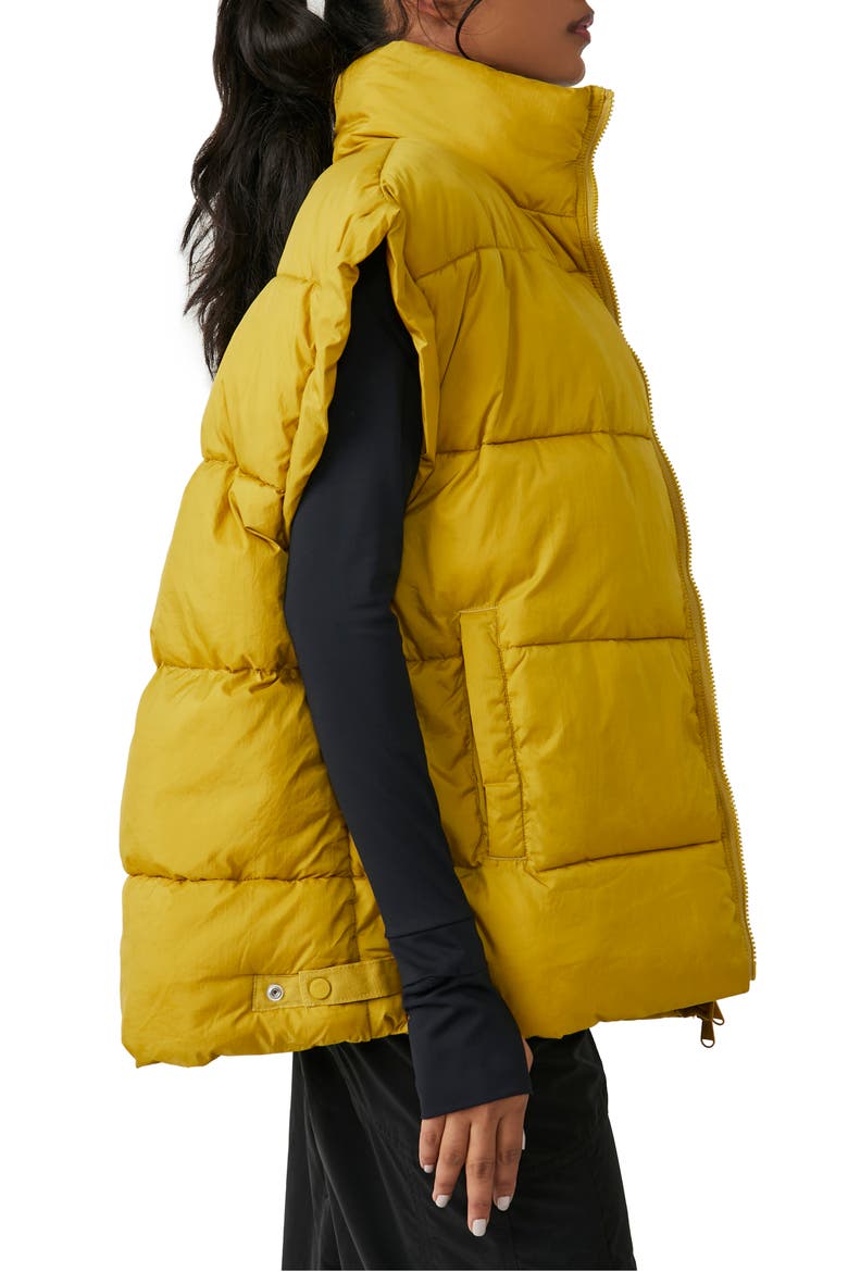 FP Movement In a Bubble Oversize Puffer Vest, Alternate, color, SULFUR SPRINGS