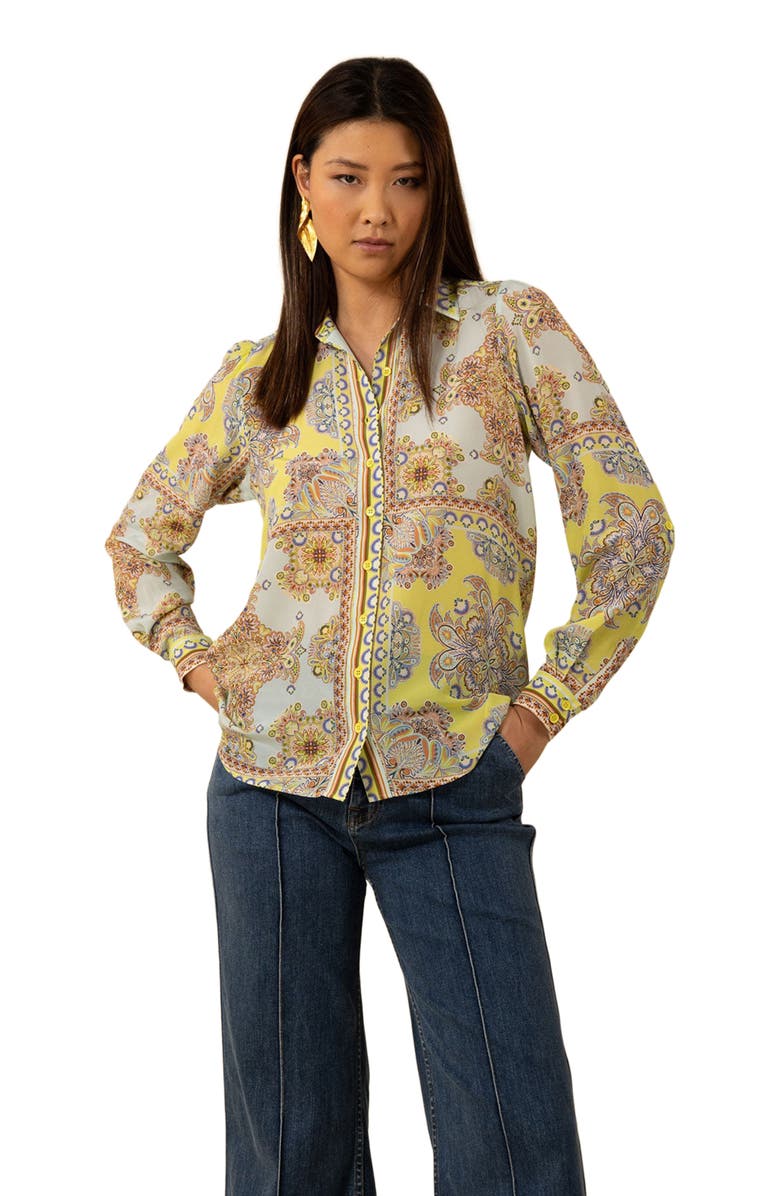 Hale Bob Madilynn Silk Blouse, Alternate, color,