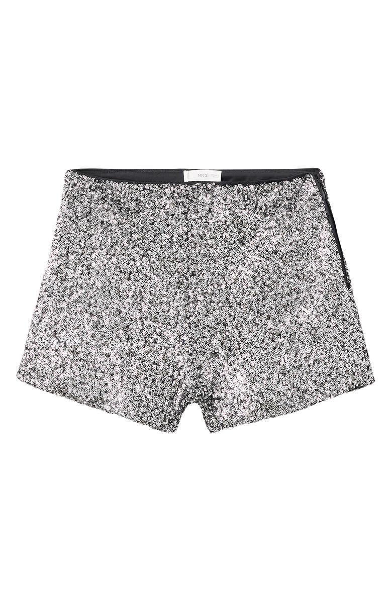 MANGO TEEN Sequin Shorts, Alternate, color, 