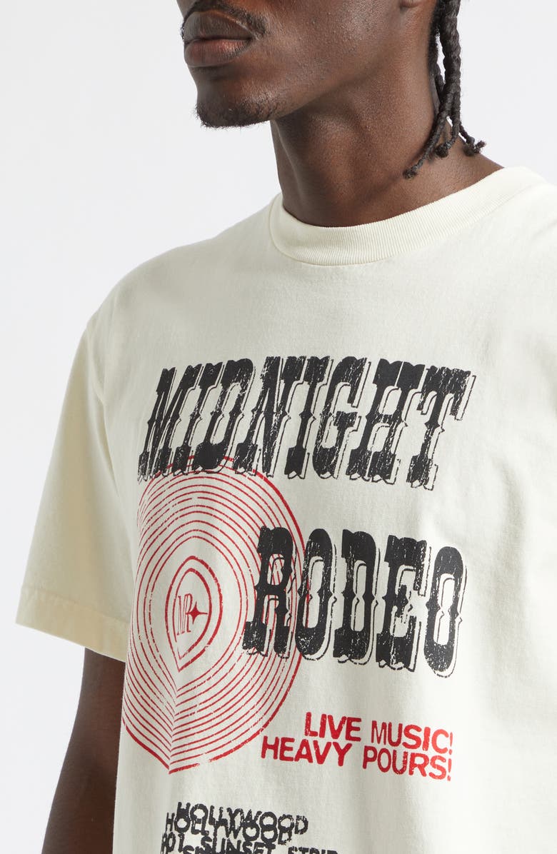 MIDNIGHT RODEO Heavy Pours Graphic T-Shirt, Alternate, color, Cream