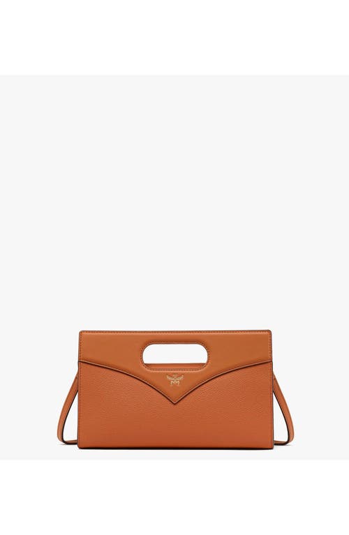 Mcm Diamond Tote In Cognac
