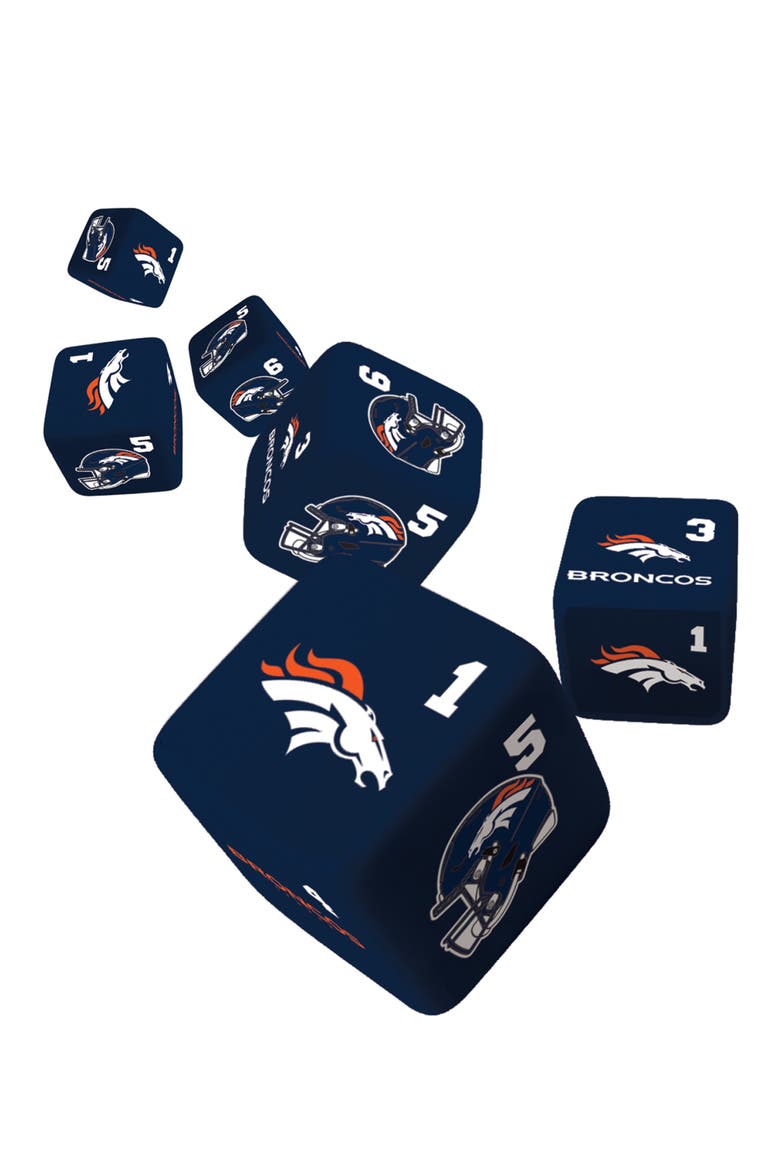 Denver Broncos Dice Set - 19mm, Alternate, color, Multicolor